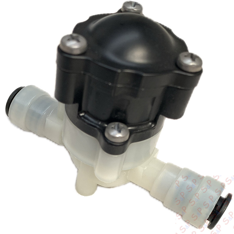 REGOLATORE DI PRESSIONE A 2 BAR IN/OUT JG 8MM CON CHECK-VALVE