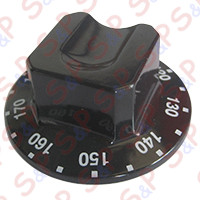 KNOB BLACK ø 60 mm 110-190°C